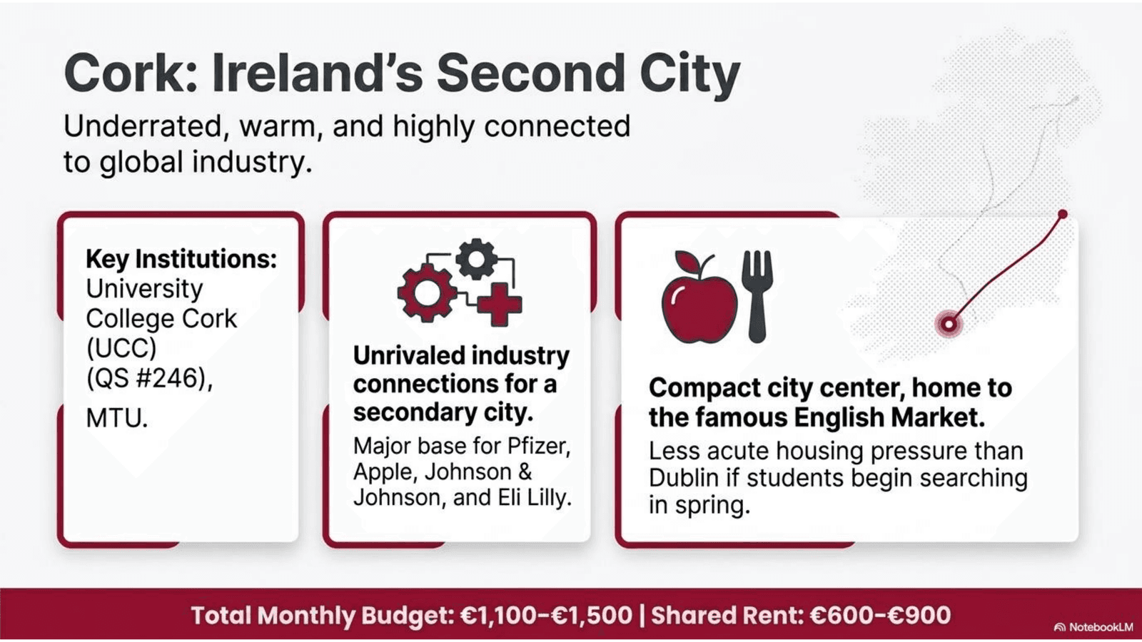Ireland Strategic Student Wayfinder - slide 8 Cork student life